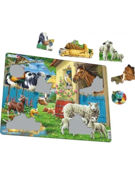 Układanka Puzzle Zwierzęta hodowlane Maxi LARSEN