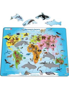 Układanka Puzzle Zwierzęta świata Maxi Larsen