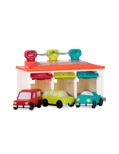 Battat 3-stanowiskowy GARAŻ z autkami i kluczami