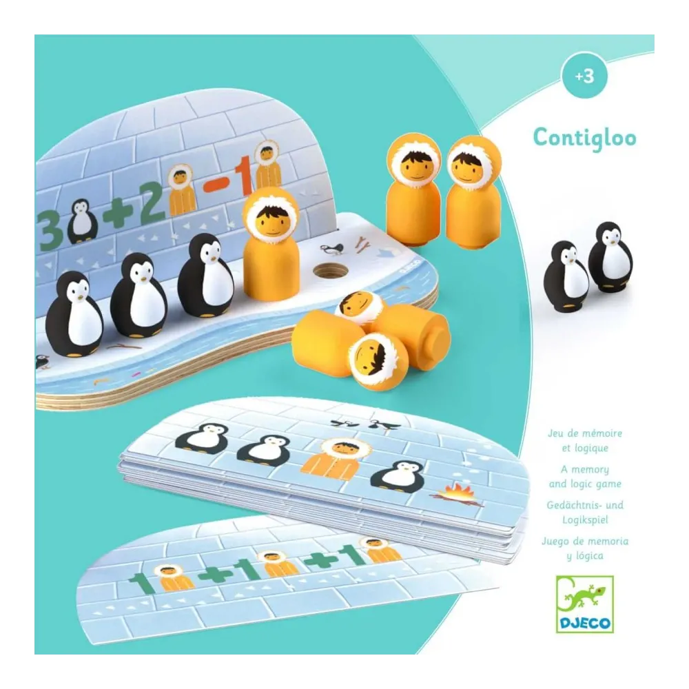 Drewniana gra edukacyjna CONTIGLOO Djeco
