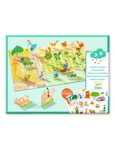 Naklejki Wielokrotnego Użytku 3D FARMA Djeco