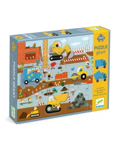 Puzzle Kartonowe Gigant PLAC BUDOWY Djeco