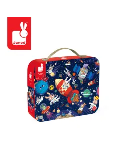 Puzzle w walizce Rakieta kosmiczna 5+ Janod