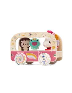 Drewniany wózek do ciągnięcia Jednorożec Lena Lilliputiens 2