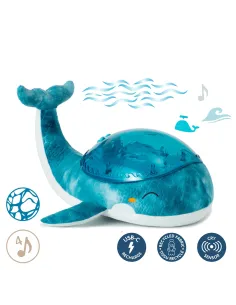 Projektor z pozytywką Wieloryb niebieski Cloud B