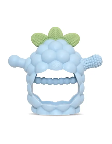 Gryzak silikonowy malina Razberry Grip błękitny RazBaby