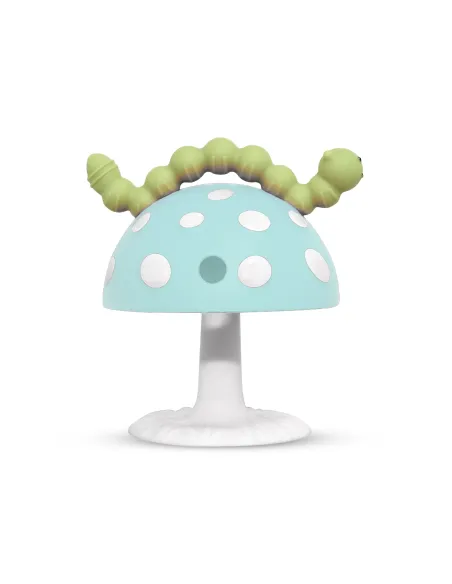 Gryzak grzybek Chompy z przyssawką niebieski Razbaby