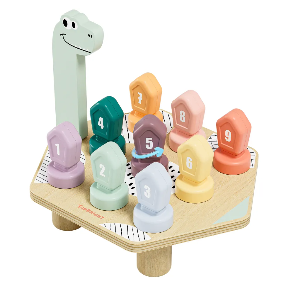 Gra do nauki kolorów i liczb Dino Topbright