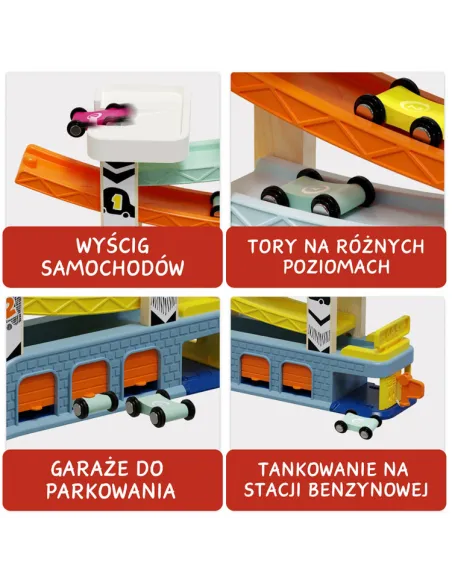 Samochody, garaże, kolejki dla dzieci