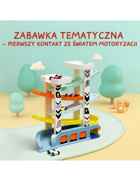 Samochody, garaże, kolejki dla dzieci