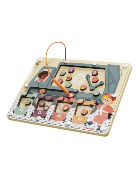 Układanka magnetyczna Segregowanie śmieci Topbright