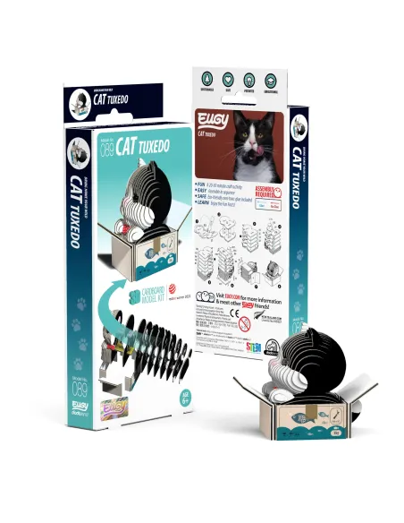 Kotek Tuxedo Eko Ukladanka 3D Eugy