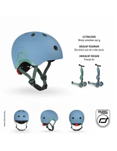 Kask XXS-S dla dzieci 1-5 lat Steel SCOOTANDRIDE 2