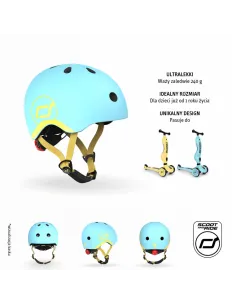 Kask XXS-S dla dzieci 1-5 lat Blueberry SCOOTANDRIDE 2