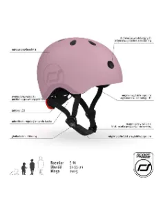 Kask S-M dla dzieci 3+ Wildberry SCOOTANDRIDE 2