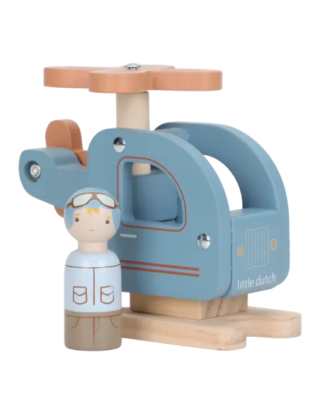 Drewniany Helikopter Little Dutch