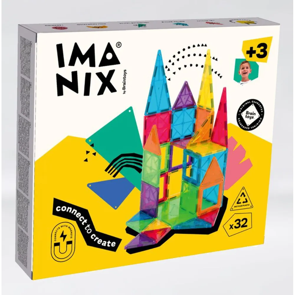 Klocki magnetyczne CLASSIC 32 elem Imanix