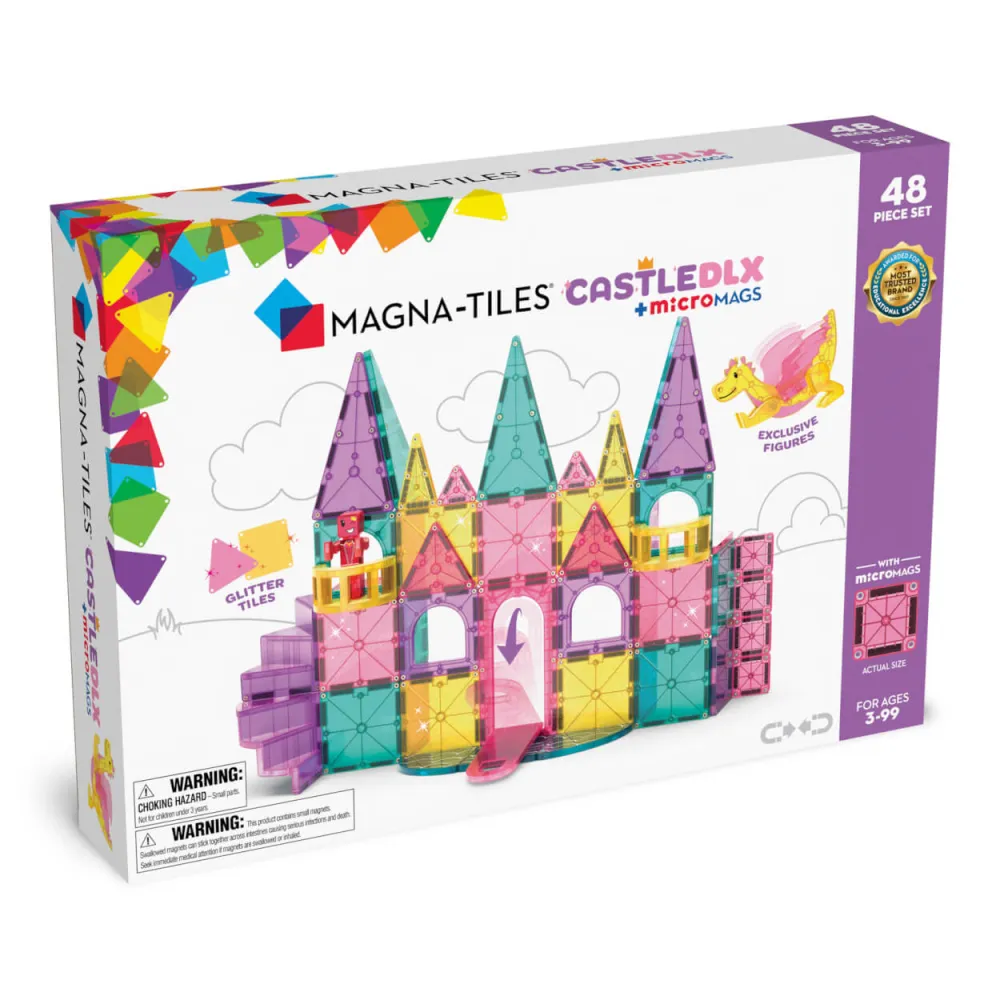 Klocki Magnetyczne Zamek DLX 48 el Magna Tiles