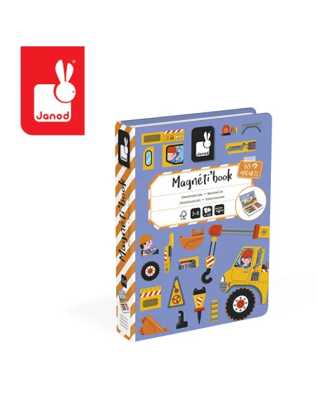 Magnetyczna układanka Plac budowy Magnetibook Janod