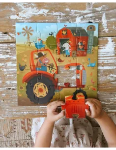 Puzzle dla Malucha TRAKTOR Djeco 2