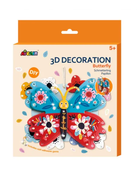 Zestaw artystyczny dekoracje 3D Motyl Avenir