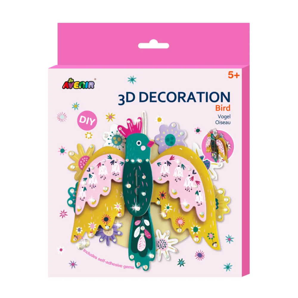 Zestaw artystyczny dekoracje 3D Ptaki Avenir