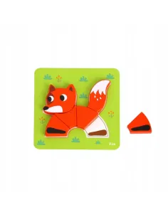 Drewniane Klocki Montessori Zwierzęta TOOKY TOY 2