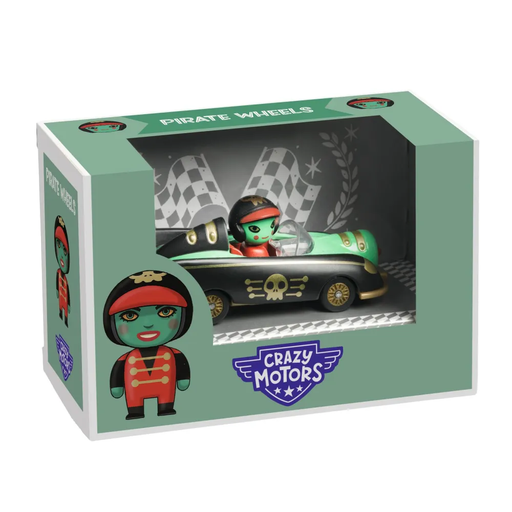 Autko CRAZY MOTORS PIRATE WHEELS Djeco
