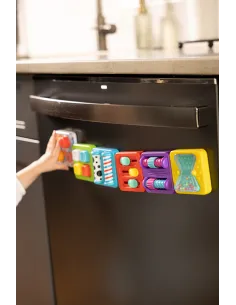 PlayTab Sensoryczne Kwadraty Zestaw 6 z Gąsienicą Fat Brain Toy 2