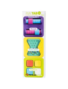PlayTab Sensoryczne Kwadraty Zestaw 5 z Nakrętkami Fat Brain Toy