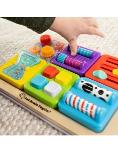 PlayTab Sensoryczne Kwadraty Zestaw 5 z Nakrętkami Fat Brain Toy 2