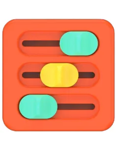 PlayTab Sensoryczny Kwadrat Suwaki Fat Brain Toy