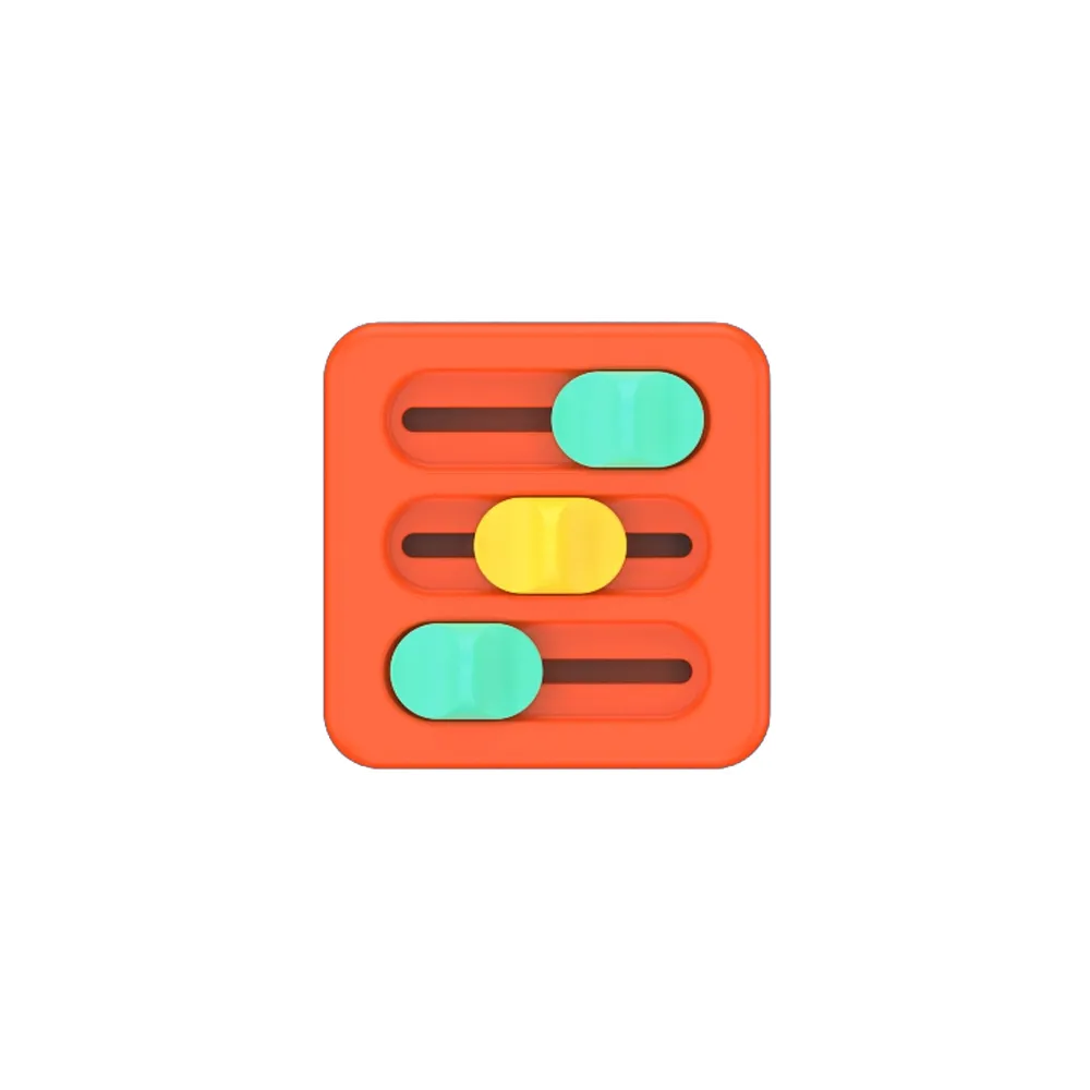 PlayTab Sensoryczny Kwadrat Suwaki Fat Brain Toy