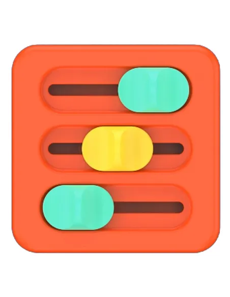 PlayTab Sensoryczny Kwadrat Suwaki Fat Brain Toy