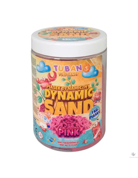 Piasek Dynamiczny 1 kg Różowy Tuban