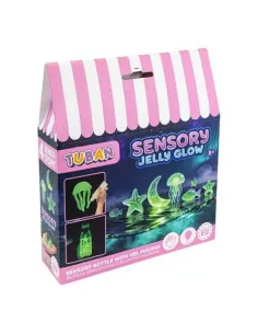 Zestaw Sensory Jelly Glow Butelka Sensoryczna z żelowymi figurkami Tuban