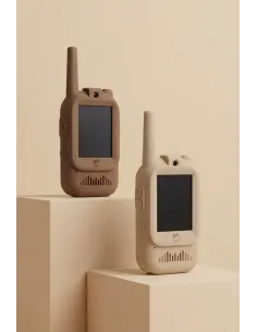 KidTooki Video Walkie Talkie Beige&Brown KidLupe