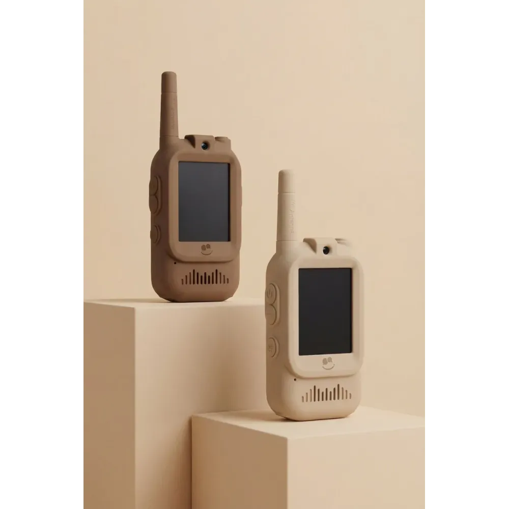 KidTooki Video Walkie Talkie Beige&Brown KidLupe