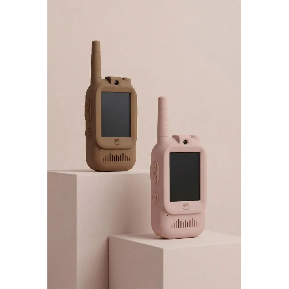 KidTooki Video Walkie Talkie Pink&Brown KidLupe