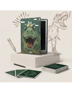 Kidbook Tablet Graficzny z kartami pracy do rysowania Green Dino KidLupe