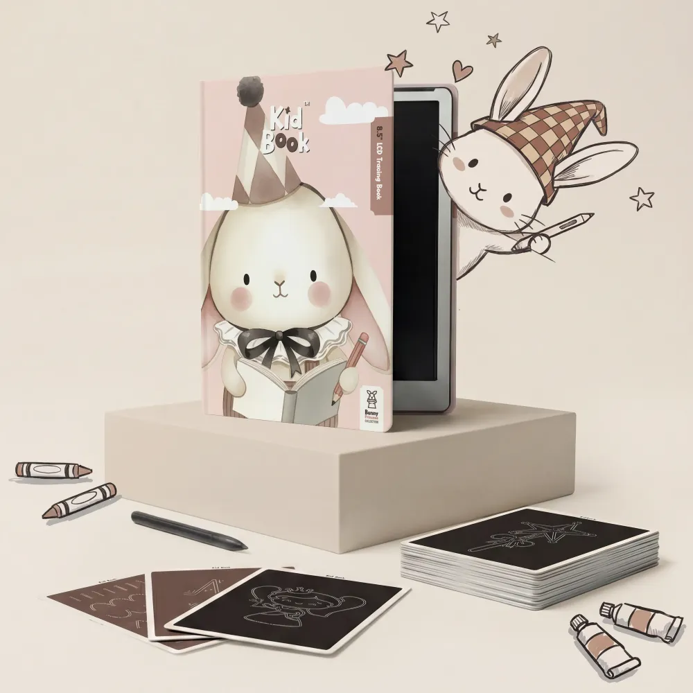 Kidbook Tablet Graficzny z kartami pracy do rysowania Rabbit KidLupe