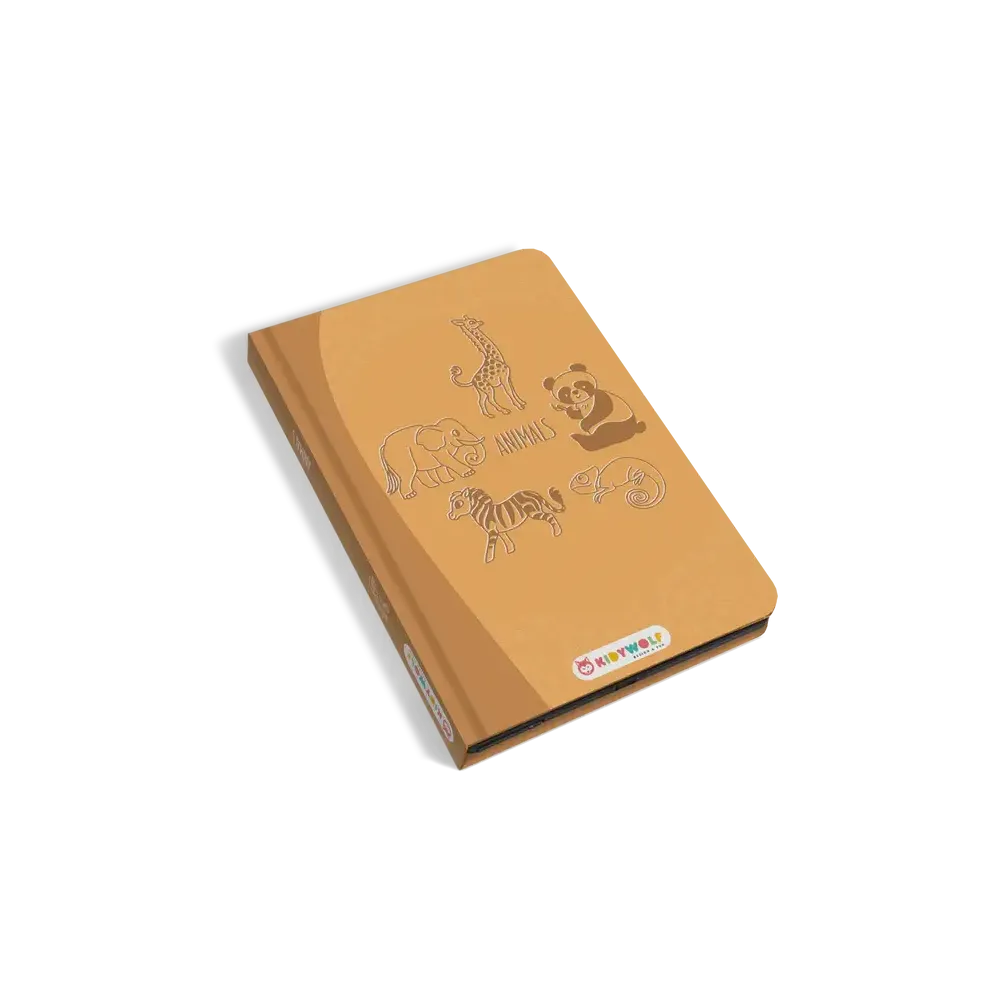 Tablet graficzny z szablonami do rysowania KIDYDRAW MINI zwierzęta KIDYWOLF