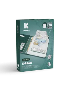 Tablet graficzny z szablonami do rysowania KIDYDRAW PAD Meli Melo KIDYWOLF
