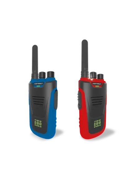 Zestaw krótkofalówek Walkie Talkie niebiesko - czerwone KIDYWOLF