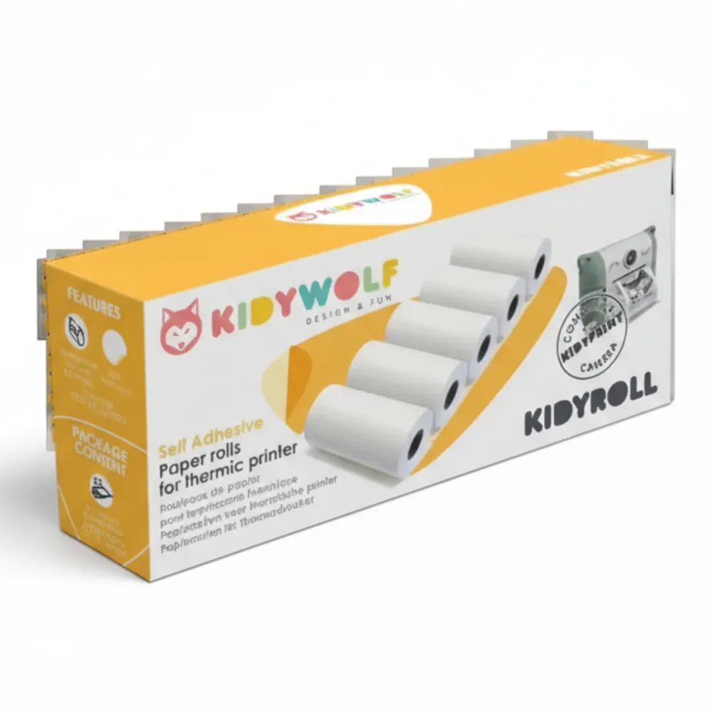 Samoprzylepne rolki do aparatu Kidyprint KIDYWOLF