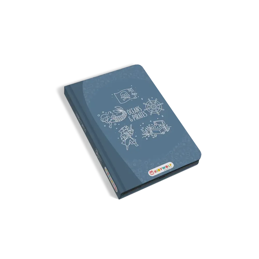 Tablet graficzny z szablonami do rysowania KIDYDRAW MINI OCEAN KIDYWOLF