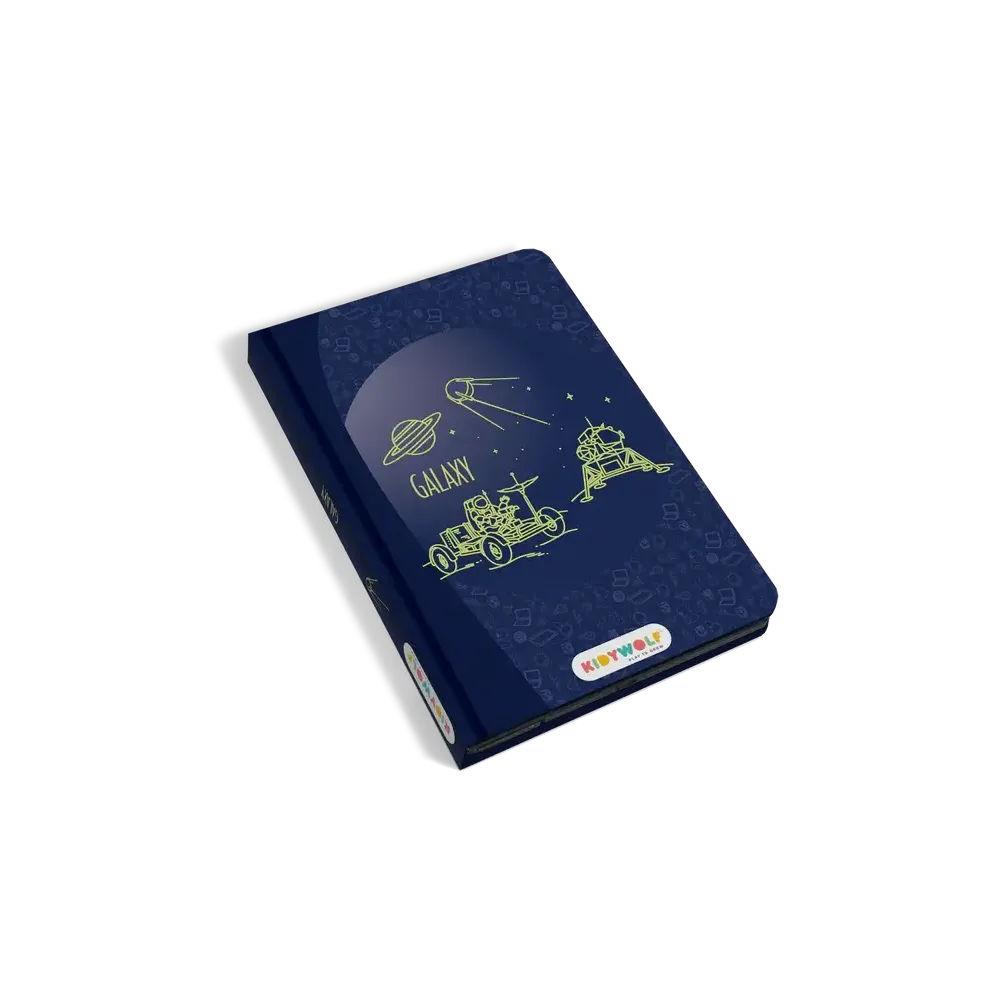 Tablet graficzny z szablonami do rysowania KIDYDRAW MINI GALAXY KIDYWOLF