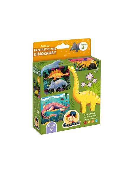 Puzzle Fantastyczne Dinozaury 3+ CzuCzu