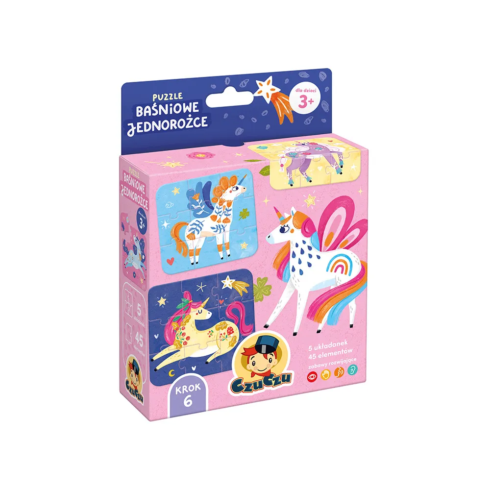 Puzzle Baśniowe Jednorożce 3+ Czuczu