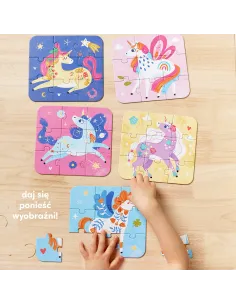 Puzzle Baśniowe Jednorożce 3+ Czuczu 2